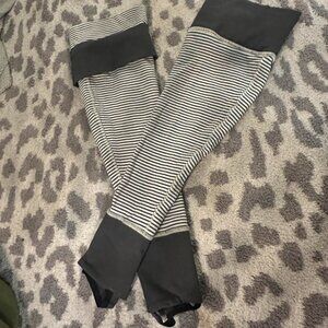 Lululemon Striped Leg Warmers